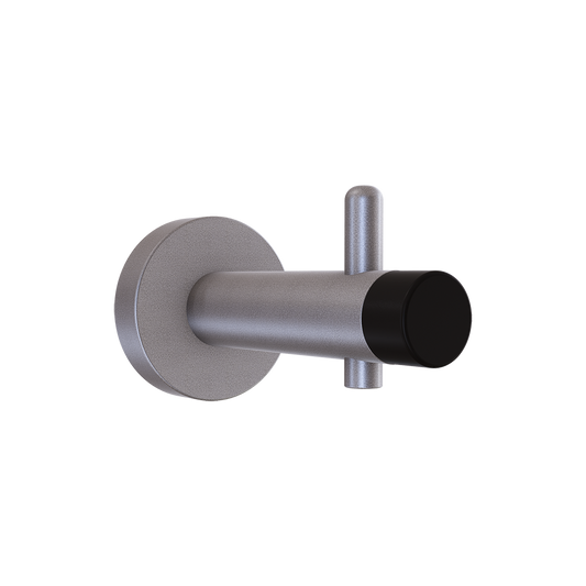Sentinel Series Coat Hook with Bumper ? Concealed - With Screw Fixings in Satin Stainless