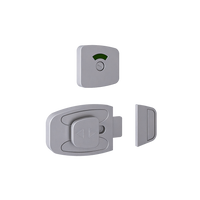 Sera Emergency Release Slide Lock and Indicator Set - AntiMicrobial - With Screw Fixings in Antimicrobial Coating