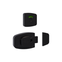 Sera Emergency Release Slide Lock and Indicator Set - Designer Black - With Screw Fixings in Designer Black