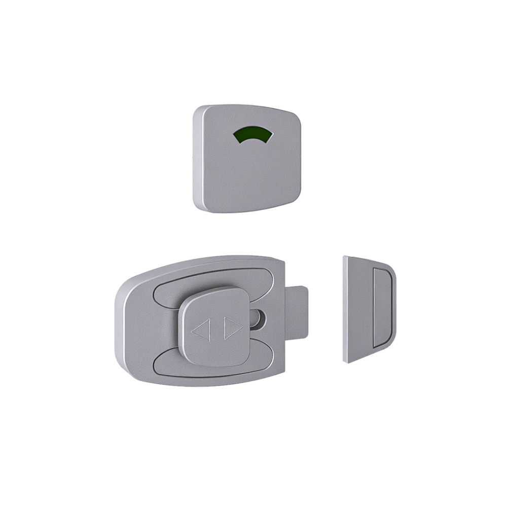 Sera Slide Lock and Indicator Set- Anti-Microbial  - With Screw Fixings in Antimicrobial Coating