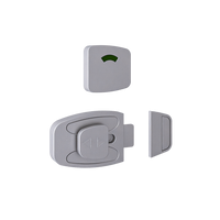 Sera Slide Lock and Indicator Set- Anti-Microbial  - With Screw Fixings in Antimicrobial Coating