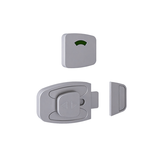 Sera Slide Lock and Indicator Set- Anti-Microbial  - With Screw Fixings in Antimicrobial Coating