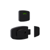 Sera Slide Lock and Indicator Set- Designer Black  - With Screw Fixings in Designer Black