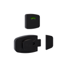 Sera Slide Lock and Indicator Set- Designer Black  - With Screw Fixings in Designer Black