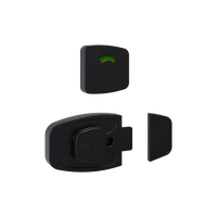 Sera Slide Lock and Indicator Set- Designer Black  - With Screw Fixings in Designer Black