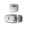 Sera Slide Lock and Indicator Set- Satin Chrome Plate - With Screw Fixings in Satin Chrome
