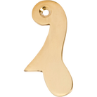 Sash Drop Polished Brass H60xW30mm in Polished Brass