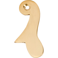 Sash Drop Polished Brass H60xW30mm in Polished Brass