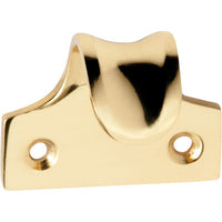 Sash Lift Dished Polished Brass H38xW45xP30mm in Polished Brass