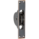 Sash Pulley Antique Copper H125xW25mm in Antique Copper