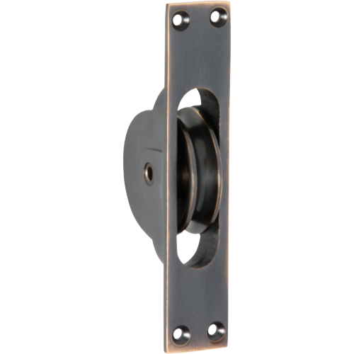 Sash Pulley Antique Copper H125xW25mm in Antique Copper
