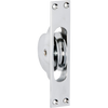 Sash Pulley Chrome Plated H125xW25mm in Chrome Plated