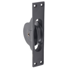 Sash Pulley Matt Black H125xW25mm in Matt Black