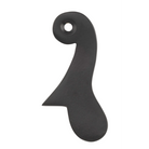 Sash Drop Matt Black H60xW30mm in Matt Black