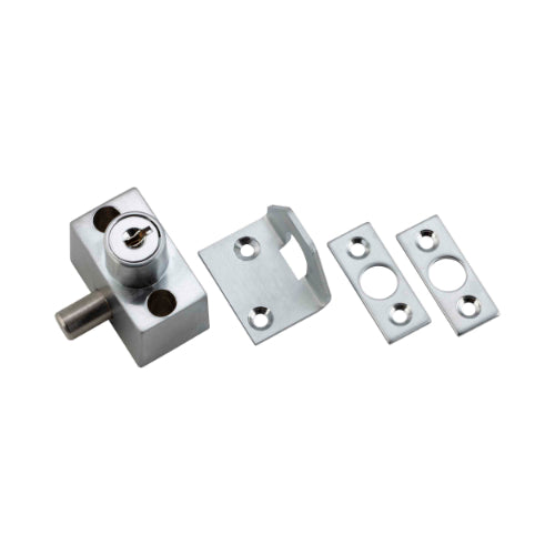 Sash / Sliding Window Lock Zinc Alloy Satin Chrome L43xW40xH41mm in Satin Chrome