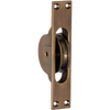Sash Pulley Antique Brass H125xW25mm in Antique Brass