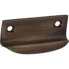 Sash Lift Bar Antique Brass H26xW63xP19mm in Antique Brass