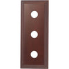 Switch Socket Block Classic Treble Cedar H90xL225mm in Cedar Finish