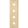 Switch Socket Block Traditional Quad Pine H90xL280mm in Pine