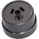 Socket Traditional Brown Mechanism Antique Copper D50xP30mm in Antique Copper
