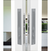 Integrated Flush Pull / Sliding mylock / Cyl.70mm SSS in Satin Stainless