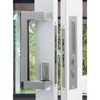 Integrated Flush Pull & Handle/Sliding mylock/Cyl.70mm/Escut in Satin Stainless