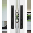 Integrated Flush Pull / Sliding mylock / Cyl.70mm Black in Black