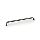 Momo SENSE cabinet pull handle in matte black finish, sleek design with a curved metal bar for modern kitchen or furniture use.