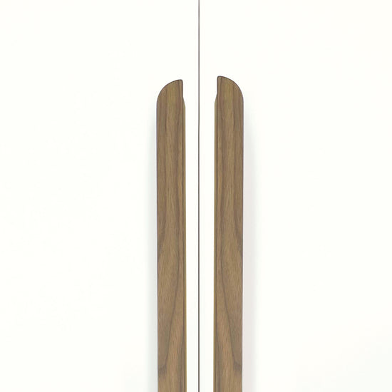 SYDNEY TIMBER PULL HANDLE 800MM WALNUT RAW in Walnut Raw