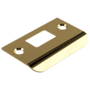70mm D Shaped Strike in Polished Brass Unlacquered