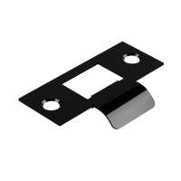Standard Latch Strike - 20mm (46mm O/A) to suit Tubular Latch in Black Teflon