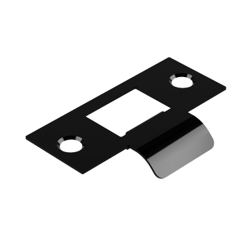 Standard Latch Strike - 20mm (46mm O/A) to suit Tubular Latch in Black Teflon