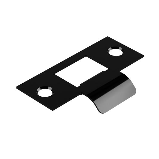 Standard Latch Strike - 20mm (46mm O/A) to suit Tubular Latch in Black Teflon
