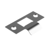 Standard Latch Strike - 20mm (46mm O/A) to suit Tubular Latch in Satin Chrome