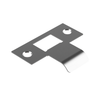 Extended Latch Strike - 30mm (56mm O/A) to suit Tubular Latch in Satin Chrome