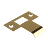Extended Latch Strike - 40mm (66mm O/A) to suit Tubular Latch in Satin Brass Unlaquered