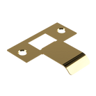 Extended latch strike plate in 040mm size by Style Finish Doorware, showing a metal latch plate with a matte black finish.