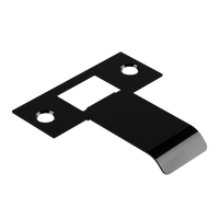Extended Latch Strike - 50mm (76mm O/A) to suit Tubular Latch in Black Teflon