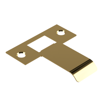 Extended Latch Strike - 50mm (76mm O/A) to suit Tubular Latch in Black Teflon