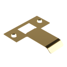 Extended Latch Strike - 50mm (76mm O/A) to suit Tubular Latch in Satin Brass Unlaquered