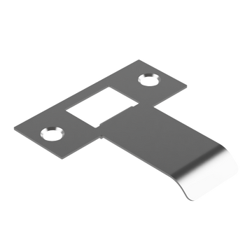 Extended Latch Strike - 50mm (76mm O/A) to suit Tubular Latch in Satin Chrome
