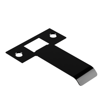 Extended Latch Strike - 70mm (96mm O/A) to suit Tubular Latch in Black Teflon