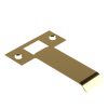 Extended Latch Strike - 80mm (106mm O/A) to suit Tubular Latch in Satin Brass Unlaquered