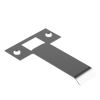 Extended Latch Strike - 80mm (106mm O/A) to suit Tubular Latch in Satin Chrome