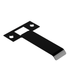 Extended Latch Strike - 90mm (116mm O/A) to suit Tubular Latch in Black Teflon