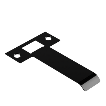 Extended Latch Strike - 90mm (116mm O/A) to suit Tubular Latch in Black Teflon