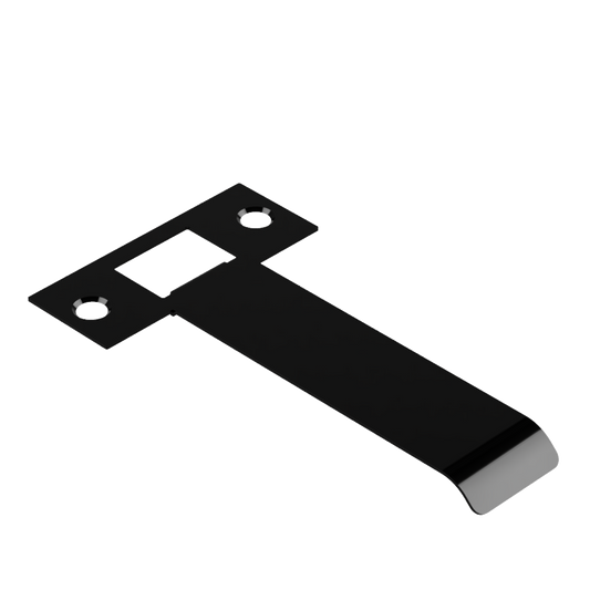Extended Latch Strike - 100mm (126mm O/A) to suit Tubular Latch in Black Teflon