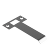 Extended Latch Strike - 100mm (126mm O/A) to suit Tubular Latch in Satin Chrome