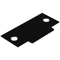 Blank T Shaped Strike (no latch hole) to suit Tubular Latch in Black Teflon