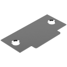 Blank T Shaped Strike (no latch hole) to suit Tubular Latch in Polished Chrome